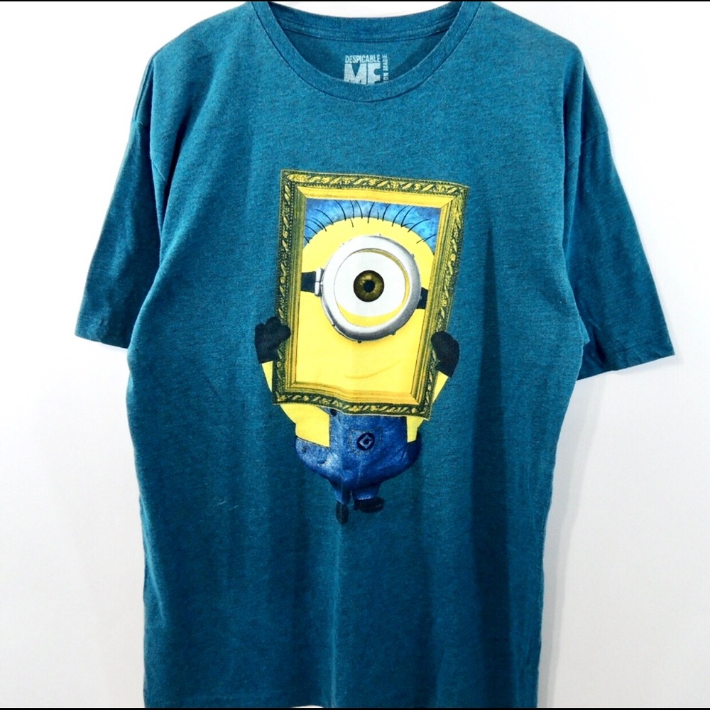 Despicable Me Minion Mens Graphic Tee Green Size L